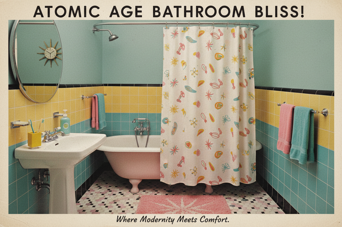 Splash Into the Past: The Ultimate Guide to Retro Shower Curtains