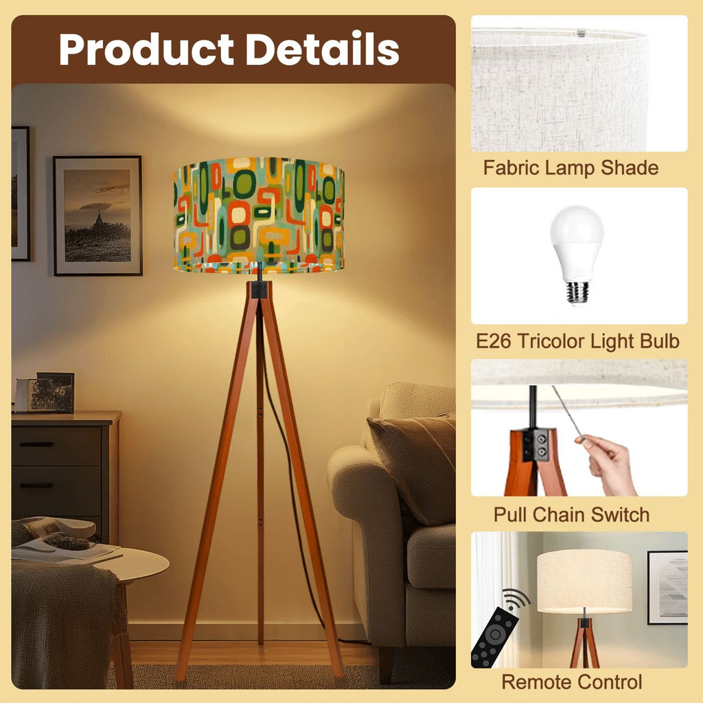 Mod Geo-Link Tripod Floor Lamp | Made in USA | Smart LED & Remote