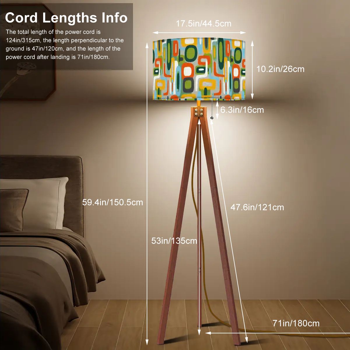 Mod Geo-Link Tripod Floor Lamp | Made in USA | Smart LED & Remote