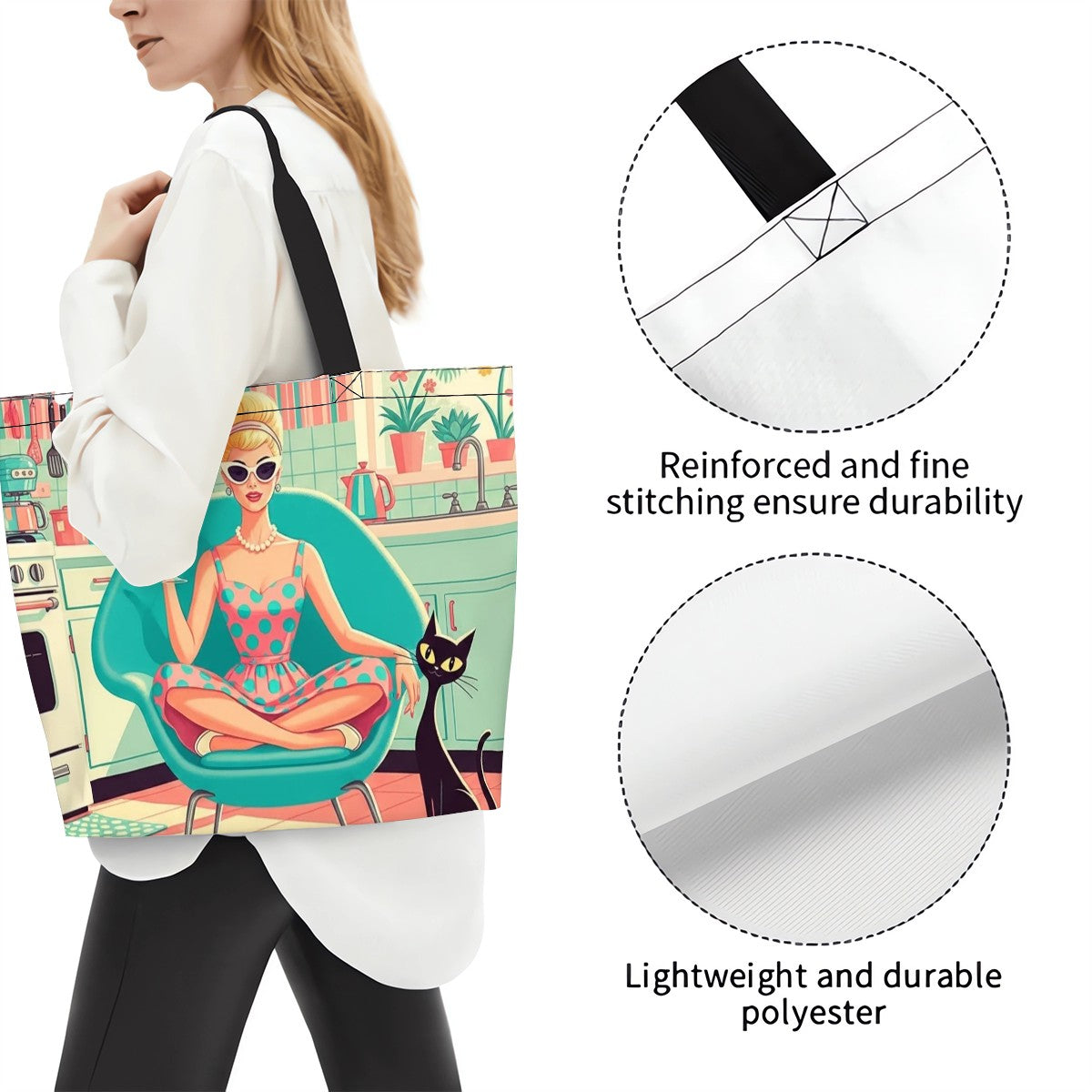 👜 Atomic Kitchen Diva Shoulder Tote – MCM Kitsch Utility