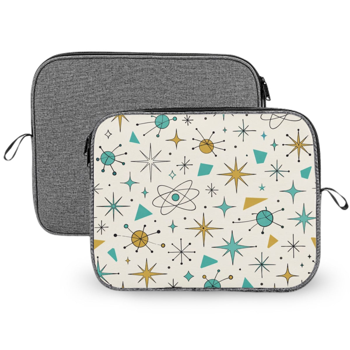 Atomic Stardust Laptop Sleeve - Carry Your Tech in Retro Style!