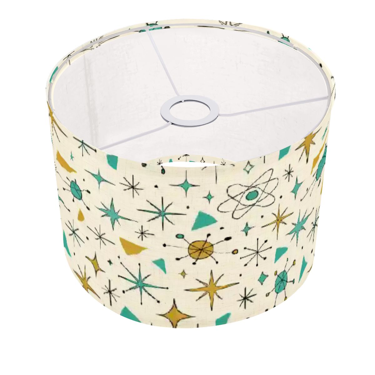 Atomic Stardust Arc Floor Lamp Shade - Retro Glow for Your Home!