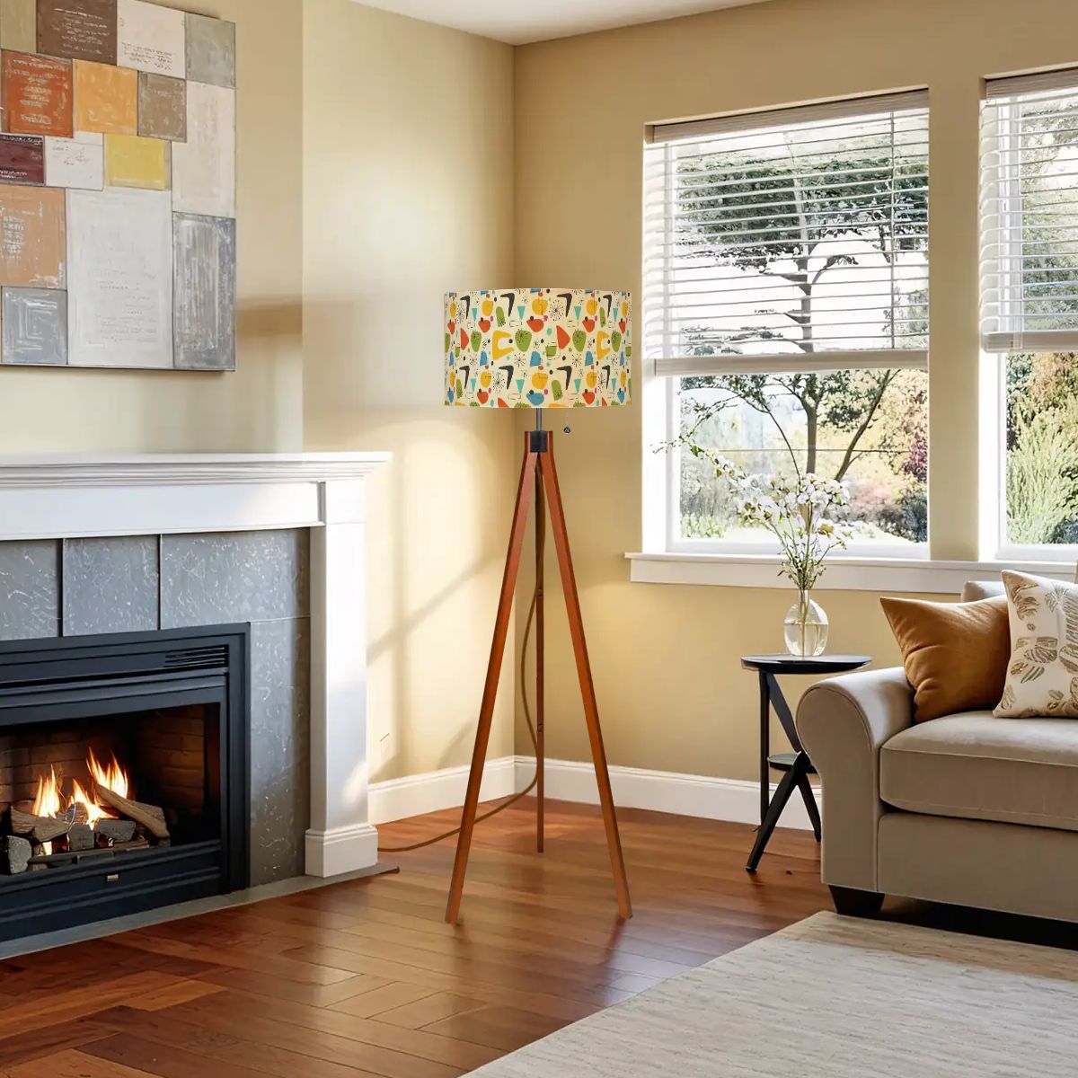 Mid-Century Montage Tripod Floor Lamp | Made in USA | Smart LED & Remote