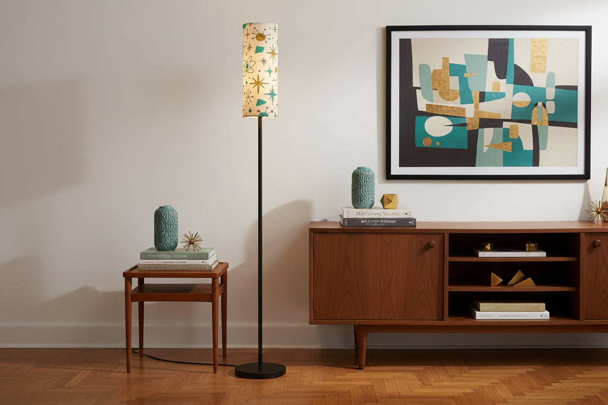 Atomic Kitsch Smart LED Floor Lamp | Mid-Century Modern Atomic Starburst Standing Lamp (Made in USA)