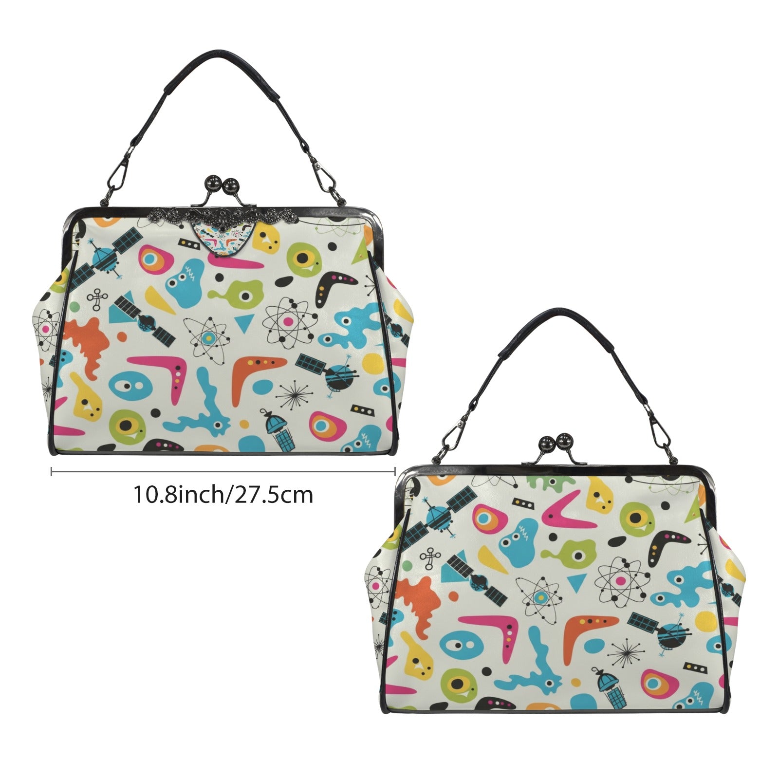 Whimsical Wonders Kisslock Crossbody: Your Playful Statement Bag!