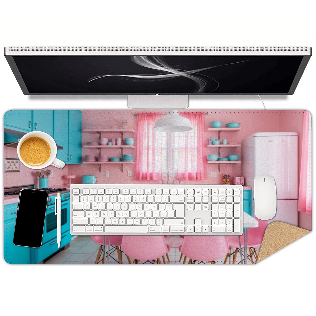 Dreamy Diner Kitchen Desk Pad - Your Kitsch Command Center!