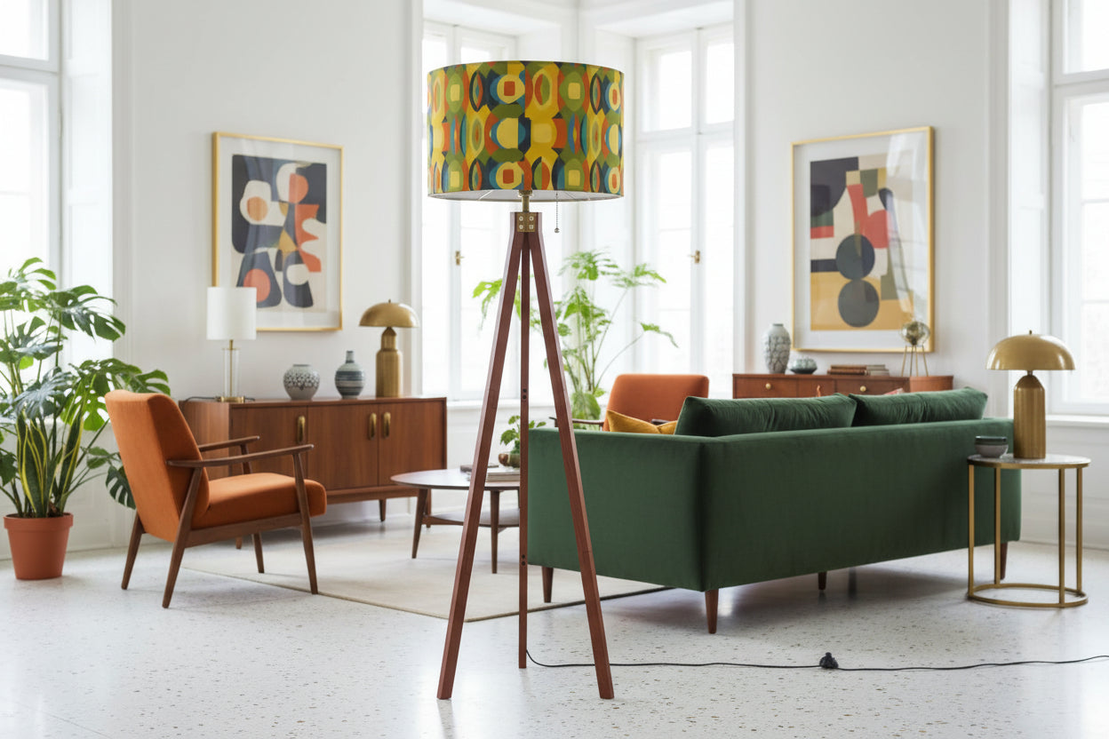 Mod Era Geometric Tripod Floor Lamp | Made in USA | Smart LED & Remote