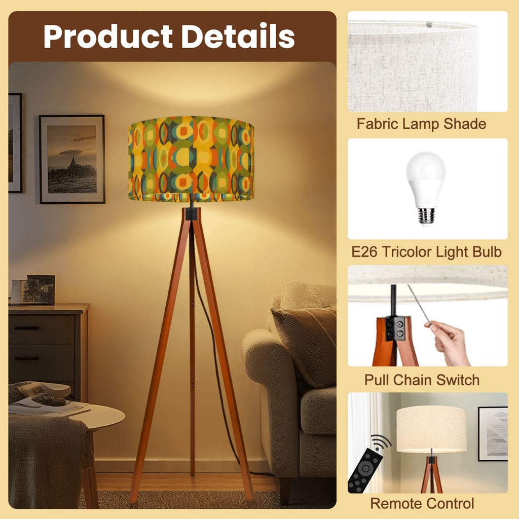 Mod Era Geometric Tripod Floor Lamp | Made in USA | Smart LED & Remote