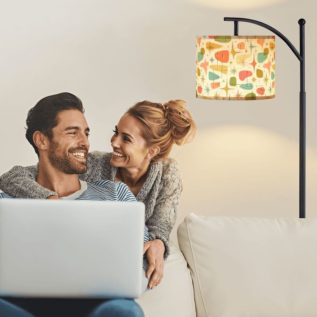 Atomic Starburst Arc Floor Lamp | Made in USA | Dimmable Smart LED & Remote