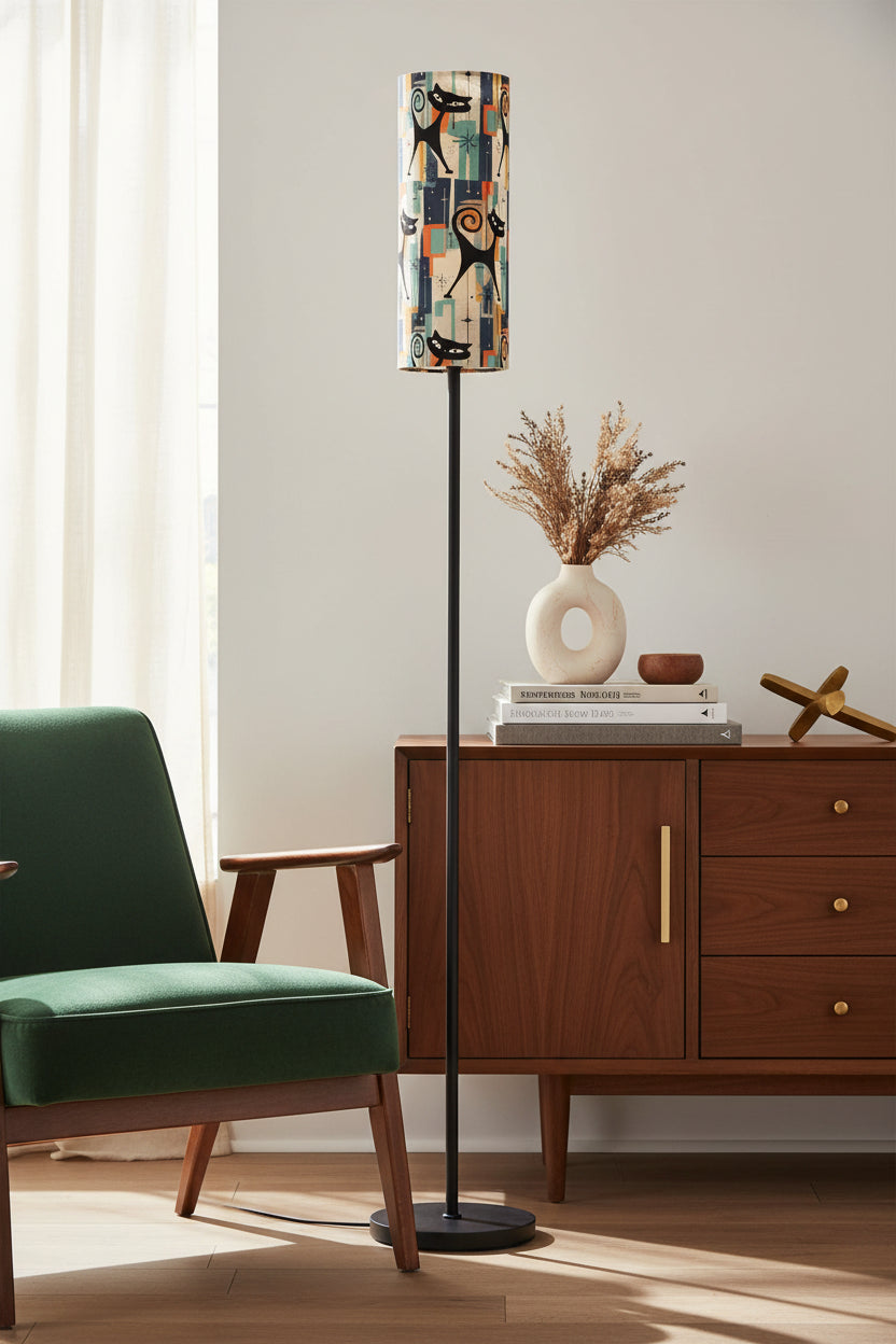 Atomic Cool Cat Slim Floor Lamp | Made in USA | Dimmable Smart LED & Remote