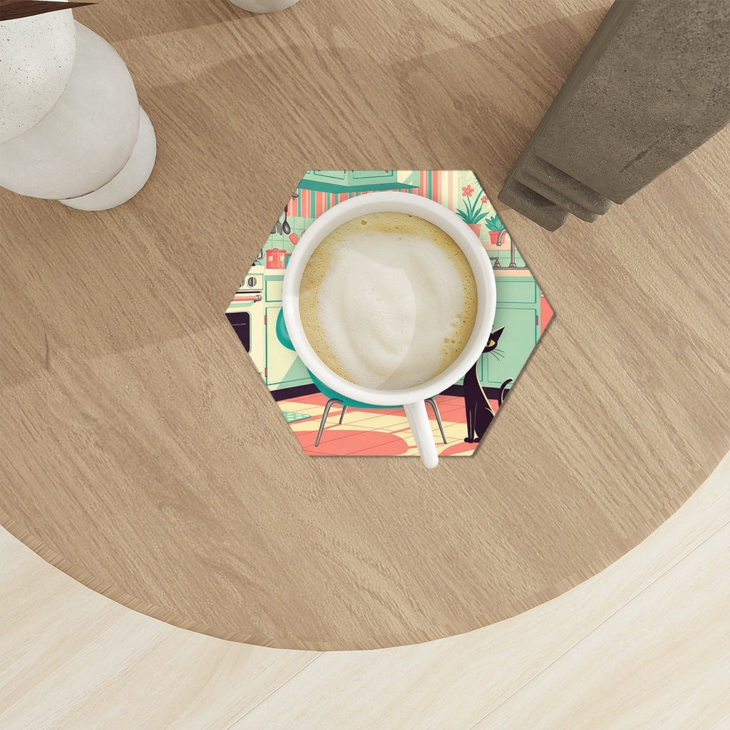 Atomic Lounge Ceramic Coaster Set (6-Pack)