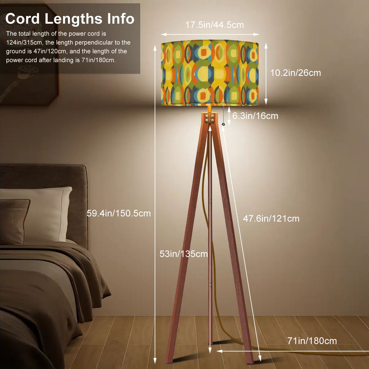 Mod Era Geometric Tripod Floor Lamp | Made in USA | Smart LED & Remote