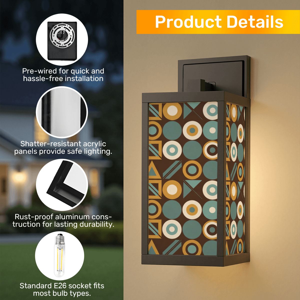 Patio Wall Light – Atomic Ambiance Edition
