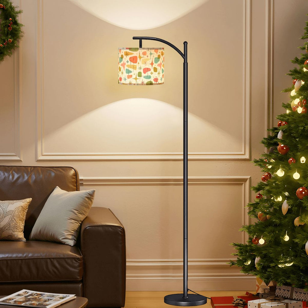 Atomic Starburst Arc Floor Lamp | Made in USA | Dimmable Smart LED & Remote