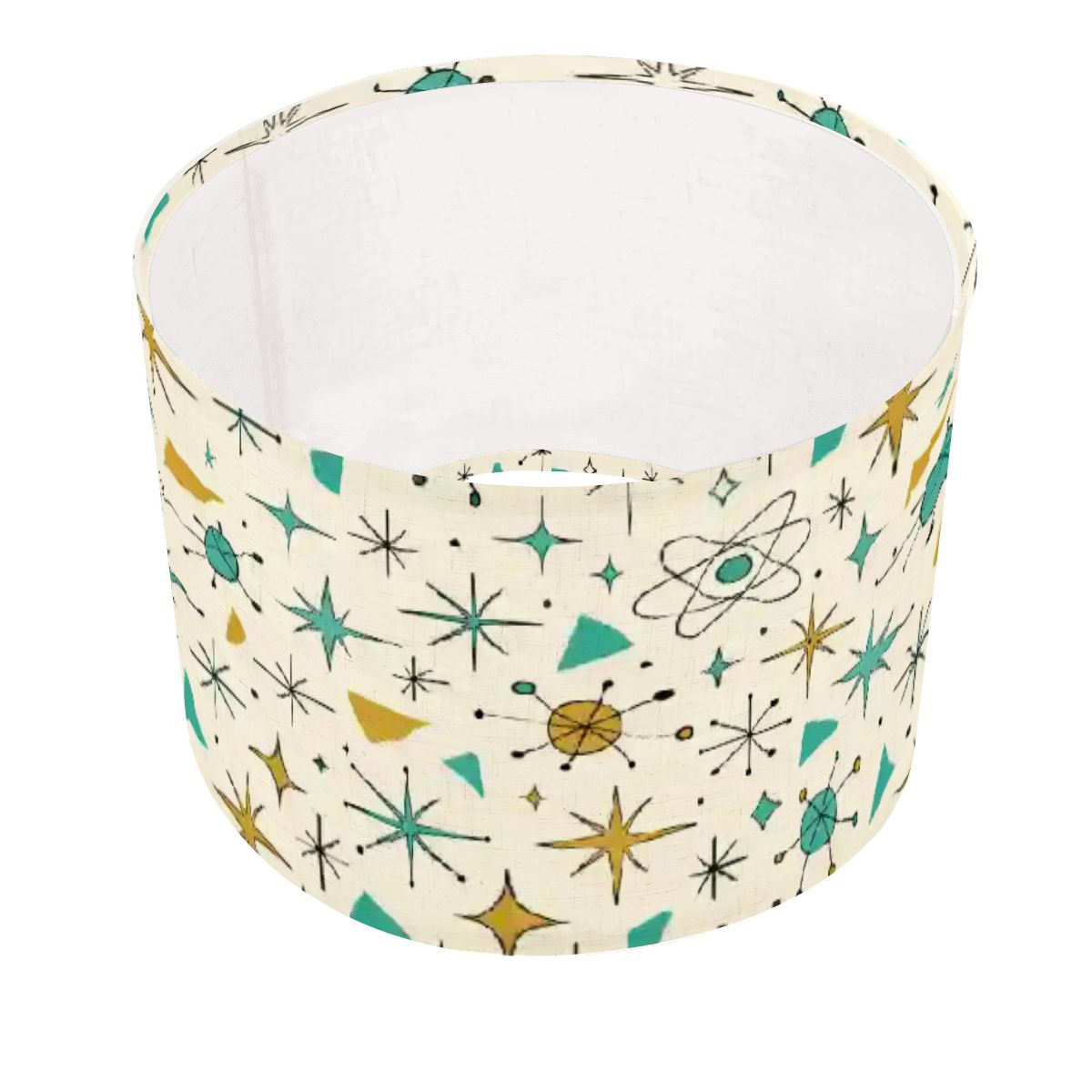 Atomic Stardust Arc Floor Lamp Shade - Retro Glow for Your Home!