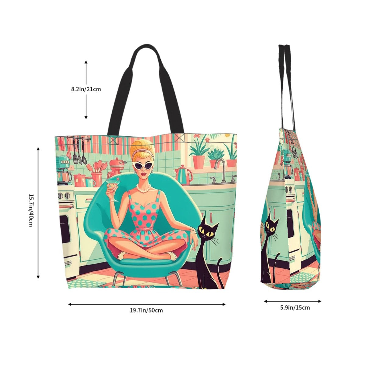 👜 Atomic Kitchen Diva Shoulder Tote – MCM Kitsch Utility