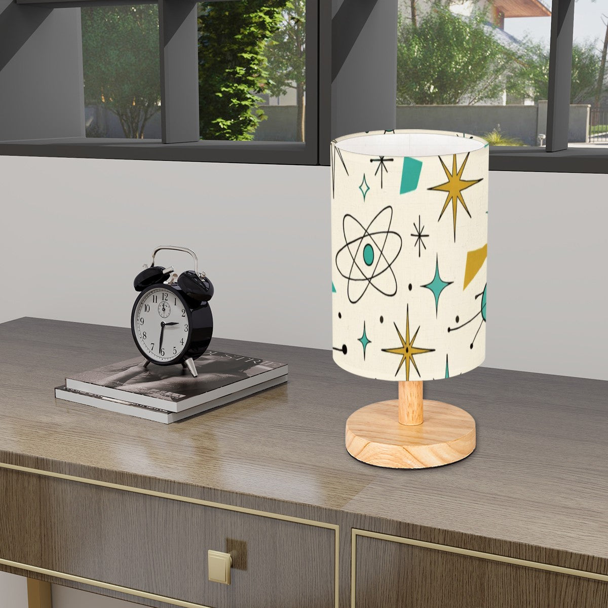 Atomic Stardust Mid-Century Table Lamp - Light Up Your Retro World!