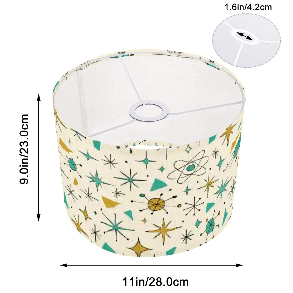 Atomic Stardust Arc Floor Lamp Shade - Retro Glow for Your Home!