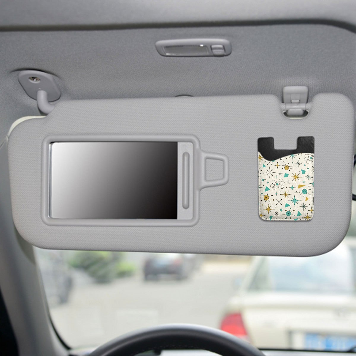 Atomic Stardust Stick-On Phone Wallet - Your Kitsch Card Companion!