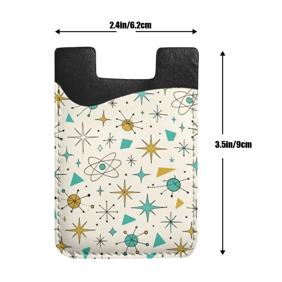 Atomic Stardust Stick-On Phone Wallet - Your Kitsch Card Companion!