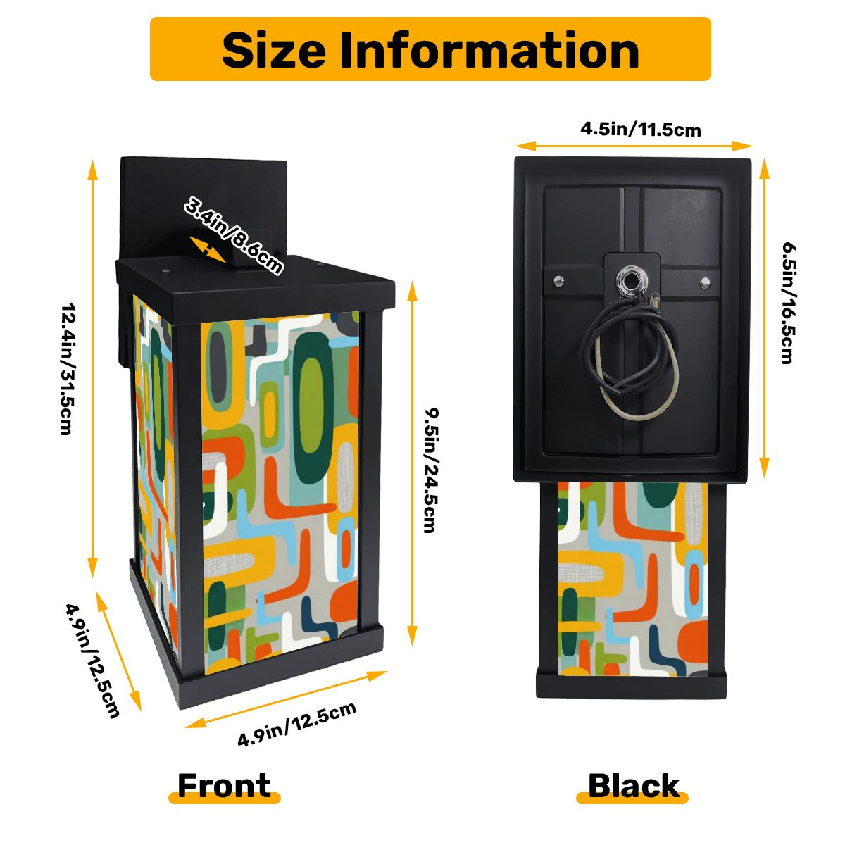 Patio Wall Light – Dual-Sided Atomic Glow