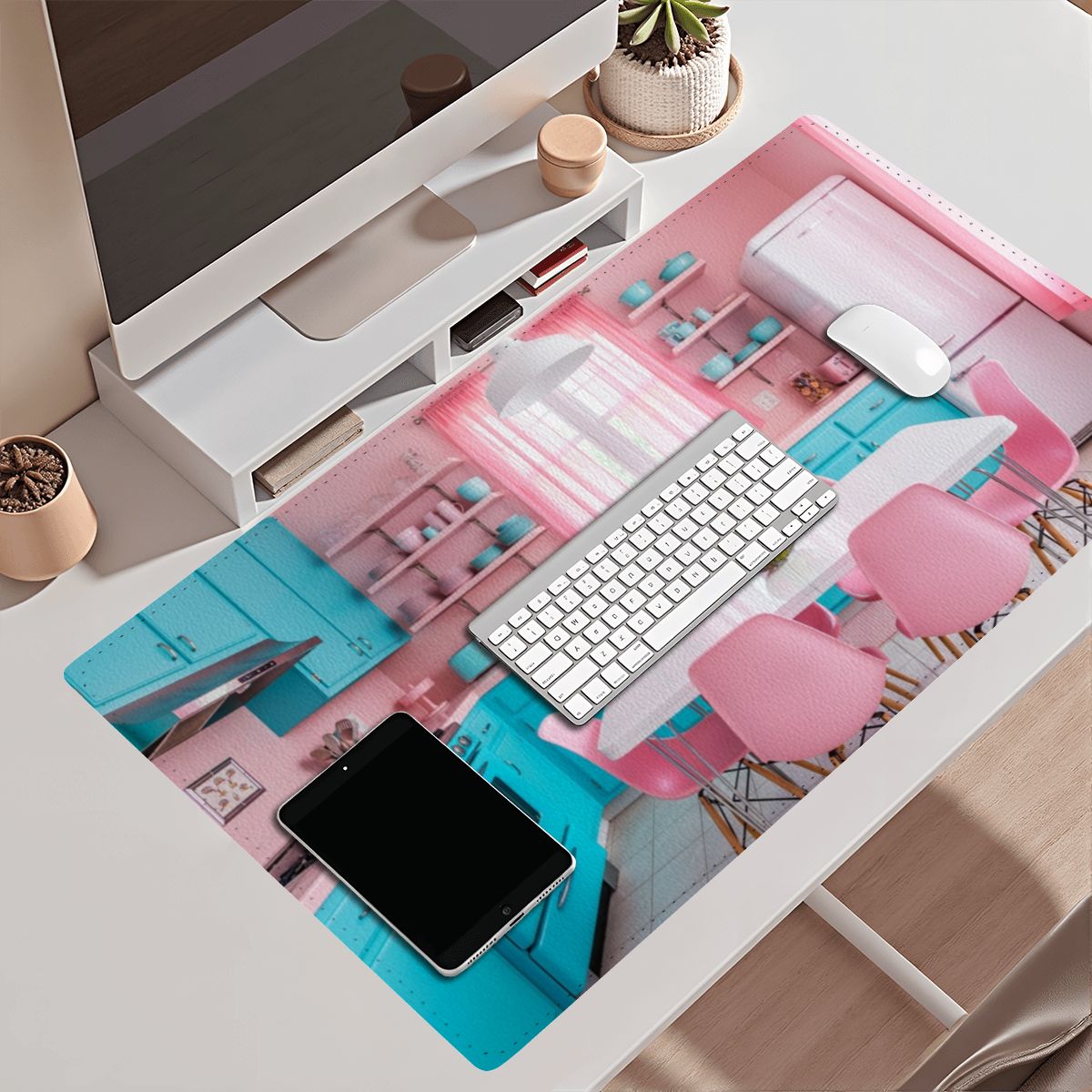 Dreamy Diner Kitchen Desk Pad - Your Kitsch Command Center!