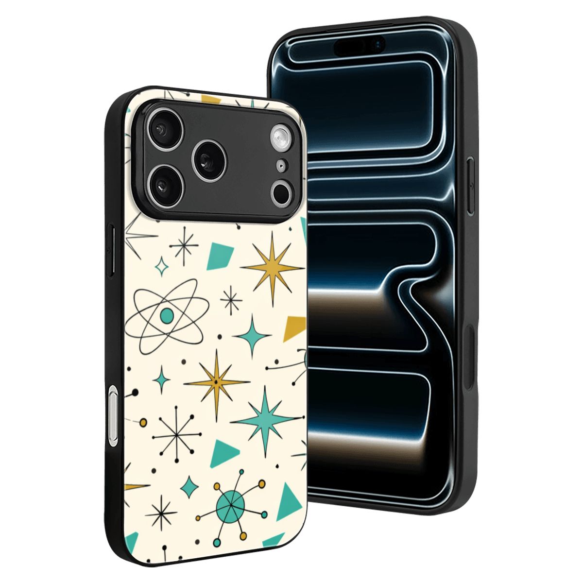iPhone 17 Pro Max Glass Phone Case – Atomic Starburst Edition
