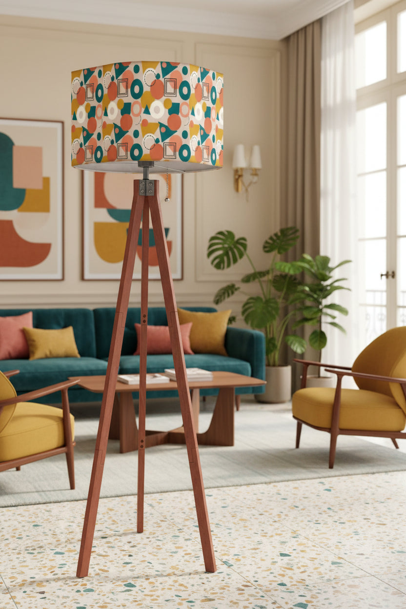 Mod Pop Geometric Tripod Floor Lamp | Made in USA | Smart LED & Remote