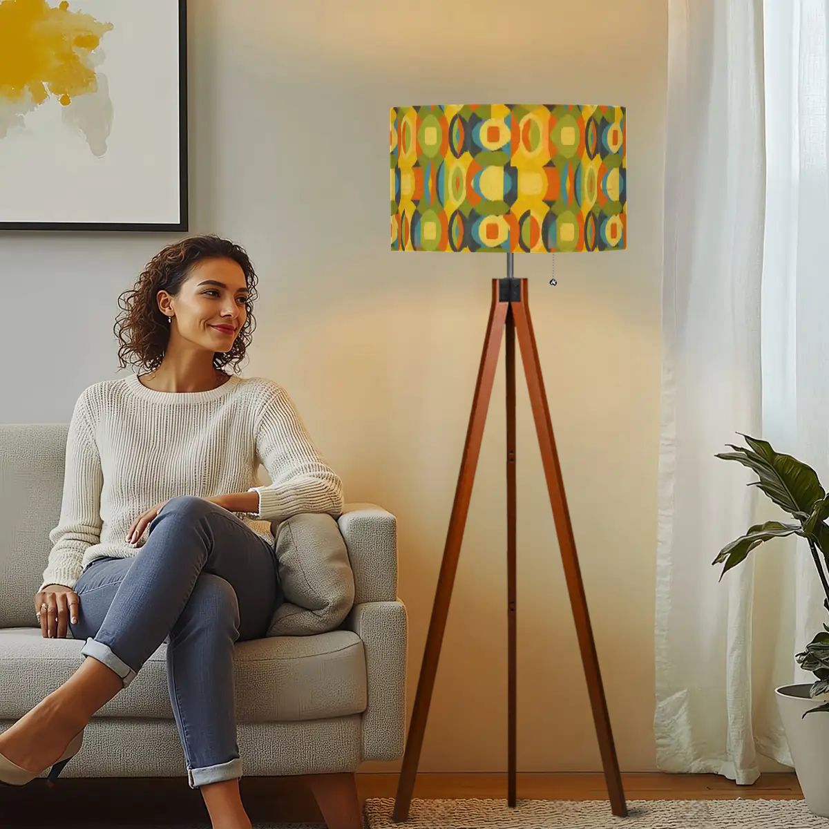 Mod Era Geometric Tripod Floor Lamp | Made in USA | Smart LED & Remote